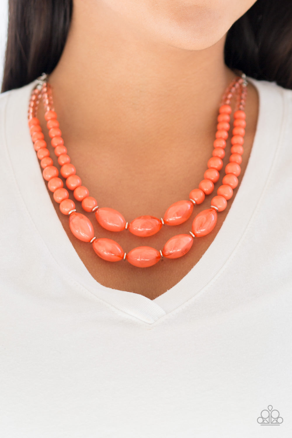 Sundae Shoppe Orange Necklace