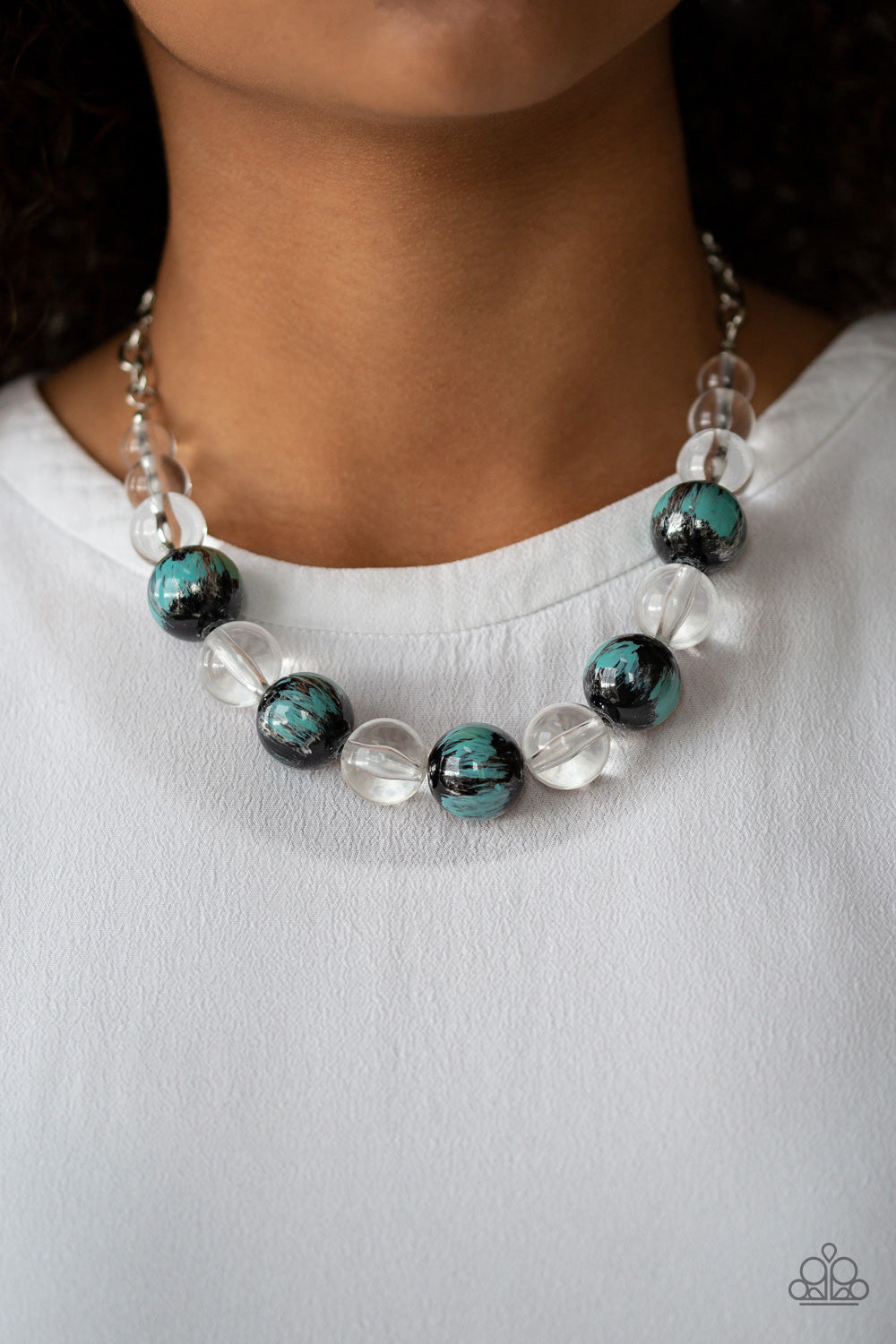 Torrid Tide  Blue Necklace