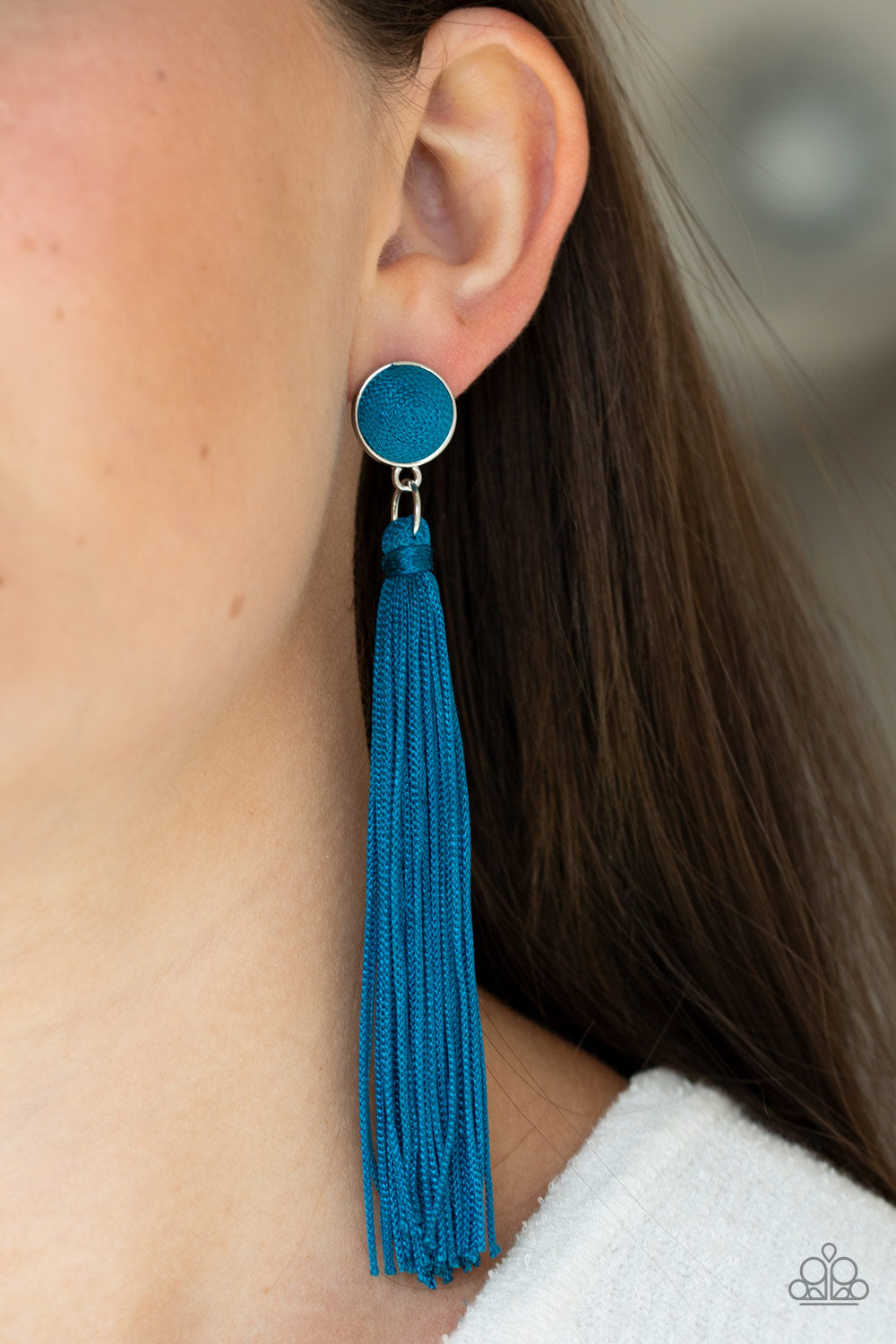 Tightrope Tassel  Blue