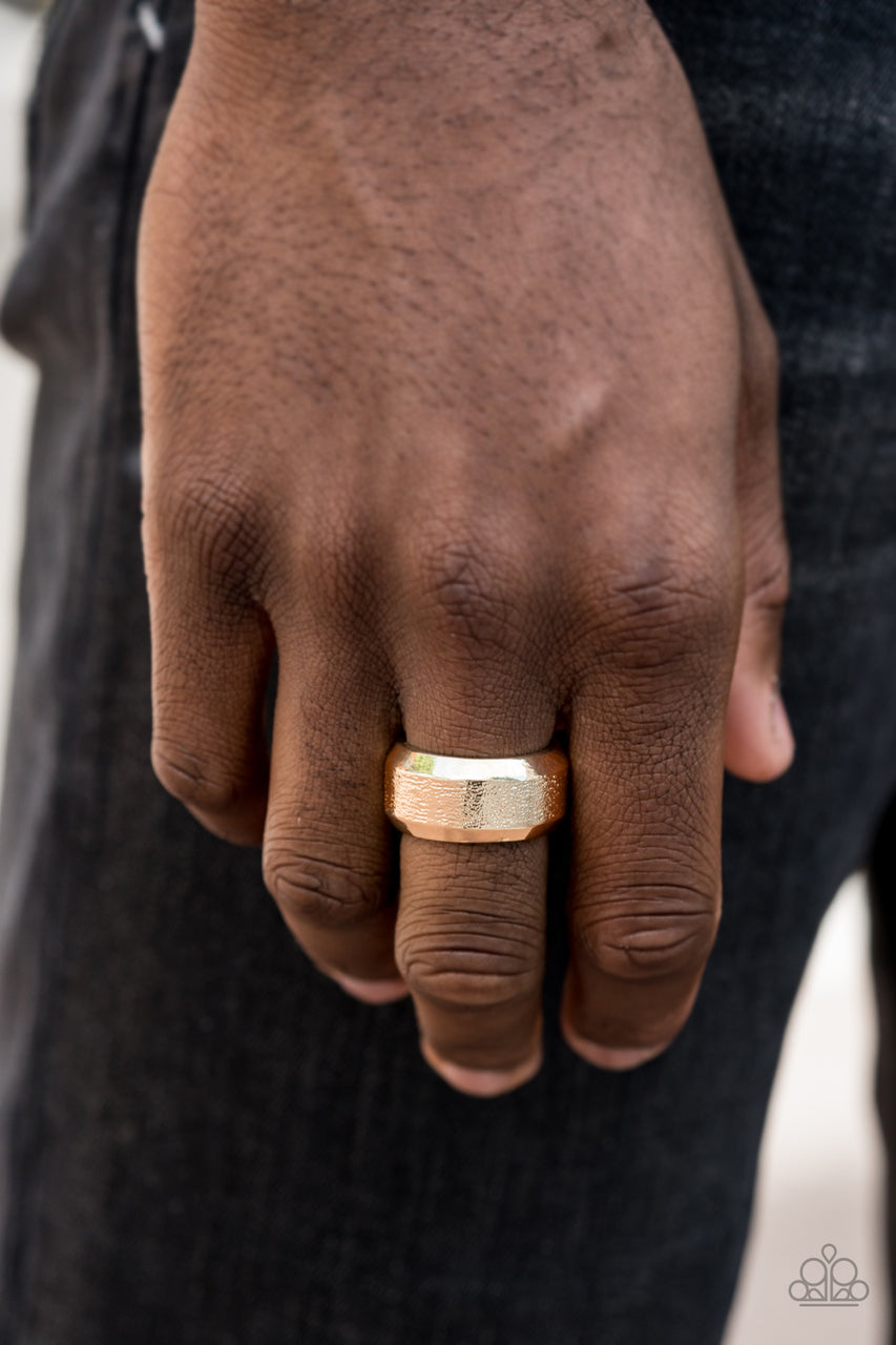 Checkmate Gold Men's Ring