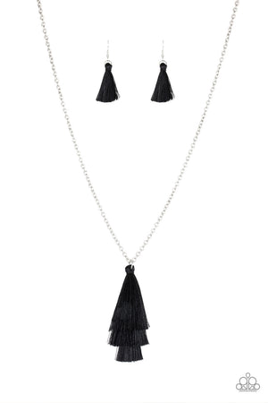 Triple The Tassel  Black