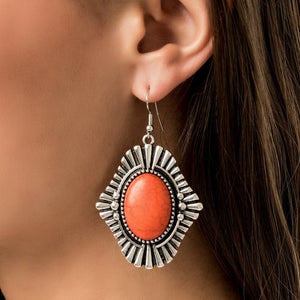 Easy As A PIONEER Orange Earring