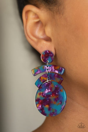 In The HAUTE Seat  Multi Acrylic Earrin...