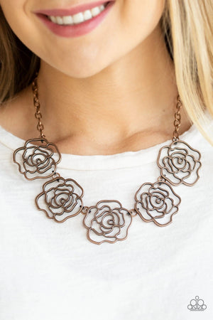 Budding Beauty - Copper Necklace